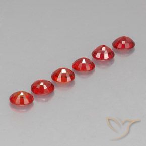2.21天然橙色蓝宝石，椭圆形切割，4.5×3.6毫米，VVS-VS