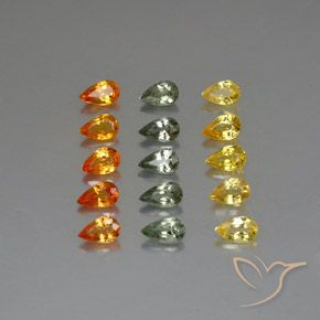 4.32ctw 天然 彩色 蓝宝石, 梨形, VVS-VS
