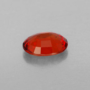 1.21克拉天然橙色蓝宝石，椭圆形切割，7.3×5.8毫米，VVS