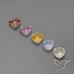 1.85天然多色蓝宝石，三角形，4.1×4毫米，VVS-VS