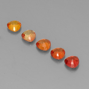 1.93天然多色蓝宝石，三角形，4.1×4.1毫米，VVS-VS