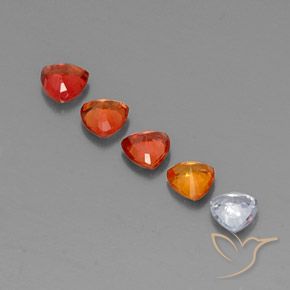 1.64天然多色蓝宝石，三角形，4.1×4.1毫米，VVS-VS