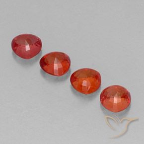 1.62天然橙色蓝宝石，三角形，4.2×4.1毫米，VS