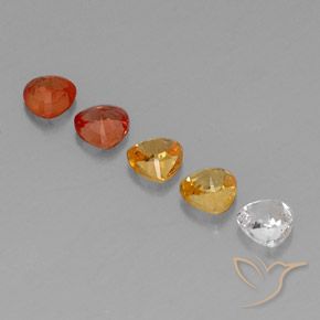2.09天然多色蓝宝石，三角形，4.3×4.3毫米，VVS-VS