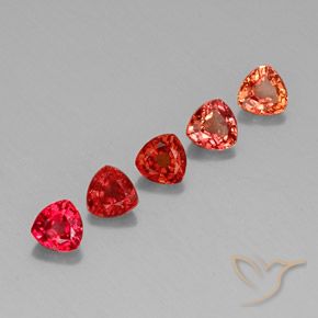 1.74天然多色蓝宝石，三角形，4.1×4.1毫米，VVS-VS