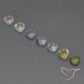 2.39天然多色蓝宝石，三角形，4×4毫米，VVS-VS