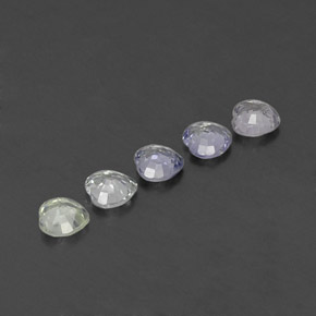 1.89天然白色蓝宝石，心形，4.4×4.3毫米，VVS-VS