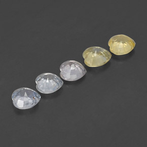 1.72天然多色蓝宝石，心形，4.1×4毫米，VVS-VS