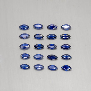 1.81天然蓝宝石，马眼形，4×2.1毫米，VS
