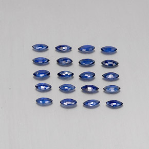 1.81天然蓝宝石，马眼形，4×2.1毫米，VS