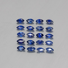 2.17天然蓝宝石，马眼形，3.9×2.2毫米，VS