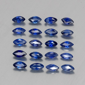 2.17天然蓝宝石，马眼形，3.9×2.2毫米，VS