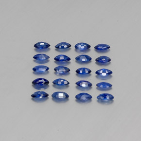 2.17天然蓝宝石，马眼形，3.9×2.2毫米，VS