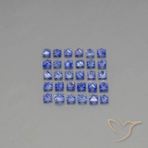 2.74天然蓝宝石，方形，2.3×2.2毫米，VVS-VS