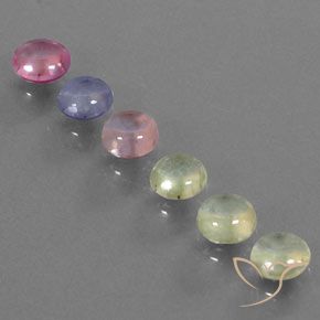 2.71克拉天然蓝宝石，圆形的，透明