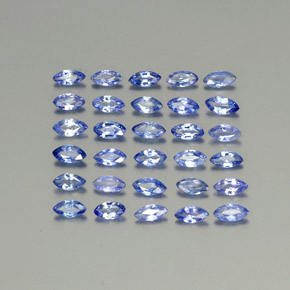 2.63天然蓝宝石，马眼形，4.1×2.1毫米，VVS-VS