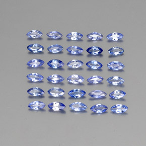 2.11天然蓝宝石，马眼形，3.8×2.1毫米，VVS-VS