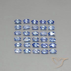 2.86ctw 天然 中深蓝 蓝宝石, 榄尖形, VVS-VS