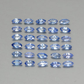 2.83天然蓝宝石，马眼形，4×2毫米，VVS-VS