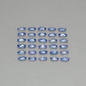2.83天然蓝宝石，马眼形，4×2毫米，VVS-VS