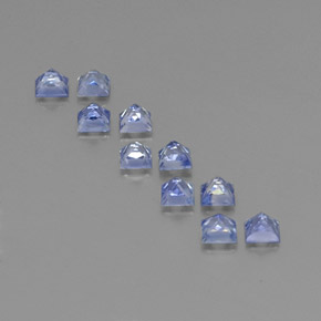 2.44天然蓝宝石，方形，3.2×3.2毫米，VVS-VS