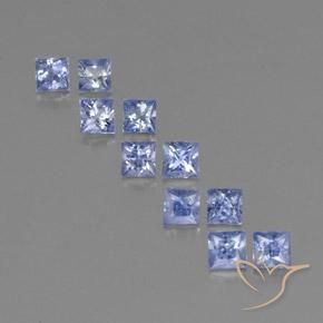 2.51天然蓝宝石，方形，3.3×3.3毫米，VVS-VS