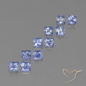2.51天然蓝宝石，方形，3.3×3.3毫米，VVS-VS