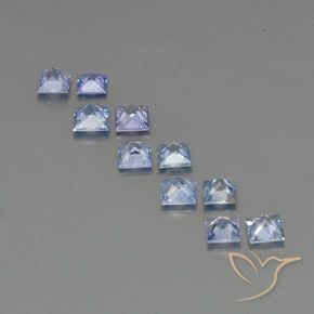 2.16天然蓝宝石，方形，3×2.9毫米，VVS-VS