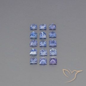 3.56天然蓝宝石，方形，3.1×3.1毫米，VS