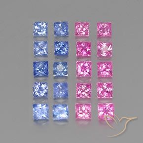 2.83克拉天然蓝宝石，正方形，VVS-VS