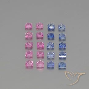 2.84克拉天然蓝宝石，正方形，VVS-VS