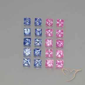 3.35克拉天然蓝宝石，正方形，VVS-VS