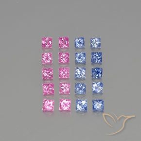 2.50克拉天然蓝宝石，正方形，VVS-VS
