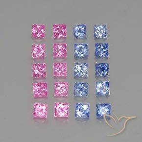 2.50克拉天然蓝宝石，正方形，VVS-VS