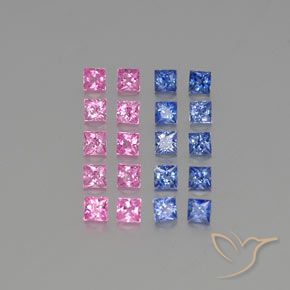 2.65克拉天然蓝宝石，正方形，VVS-VS