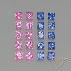 2.65克拉天然蓝宝石，正方形，VVS-VS