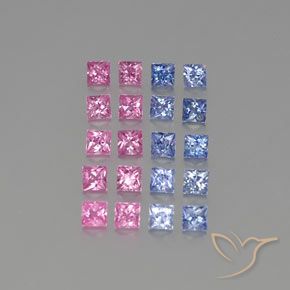 3.12克拉天然蓝宝石，正方形，VVS-VS