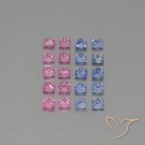 3.12克拉天然蓝宝石，正方形，VVS-VS