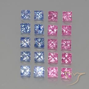 3.48克拉天然蓝宝石，正方形，VVS-VS