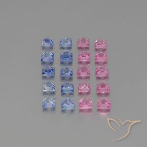 3.48克拉天然蓝宝石，正方形，VVS-VS