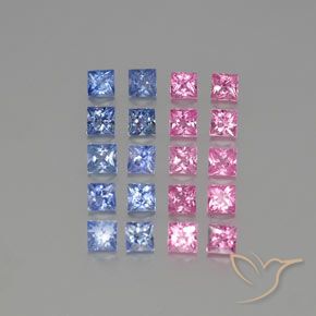 3.71克拉天然蓝宝石，正方形，VVS-VS
