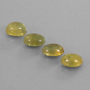 4.90天然绿色蓝宝石，透明，7×4.9毫米，透明/半透明