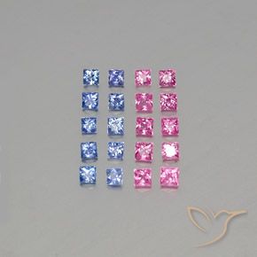 2.03克拉天然蓝宝石，正方形，VVS-VS