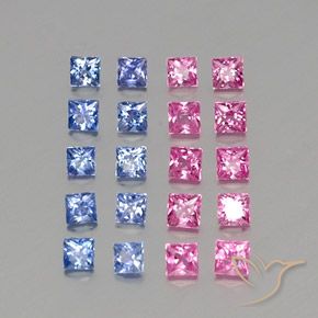 2.03克拉天然蓝宝石，正方形，VVS-VS