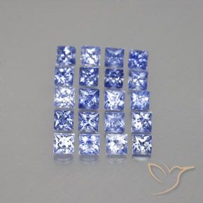 3.14天然蓝宝石，方形，2.8×2.7毫米，VVS-VS