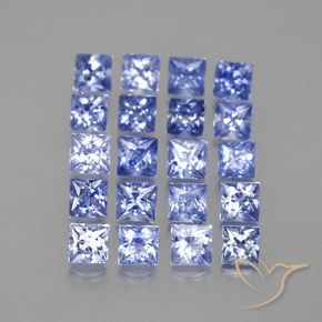 3.14天然蓝宝石，方形，2.8×2.7毫米，VVS-VS