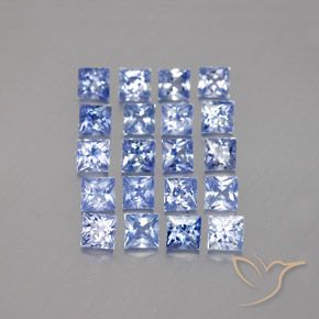 3.92克拉天然蓝宝石，正方形，VVS-VS