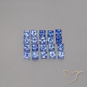 2.80天然蓝宝石，方形，2.7×2.7毫米，VVS-VS