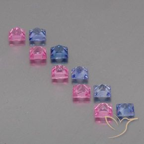 2.65克拉天然蓝宝石，正方形，VVS-VS