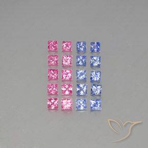 3.09克拉天然蓝宝石，正方形，VVS-VS